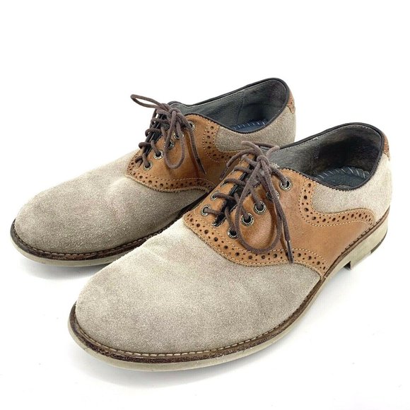 Johnston \u0026 Murphy Shoes | Johnston \u0026 Murphy Mens Saddle Shoes 8 M Sheepskin Cream Brown | Color: Cream/Tan | Size: 8 | Pm-71723219's Closet